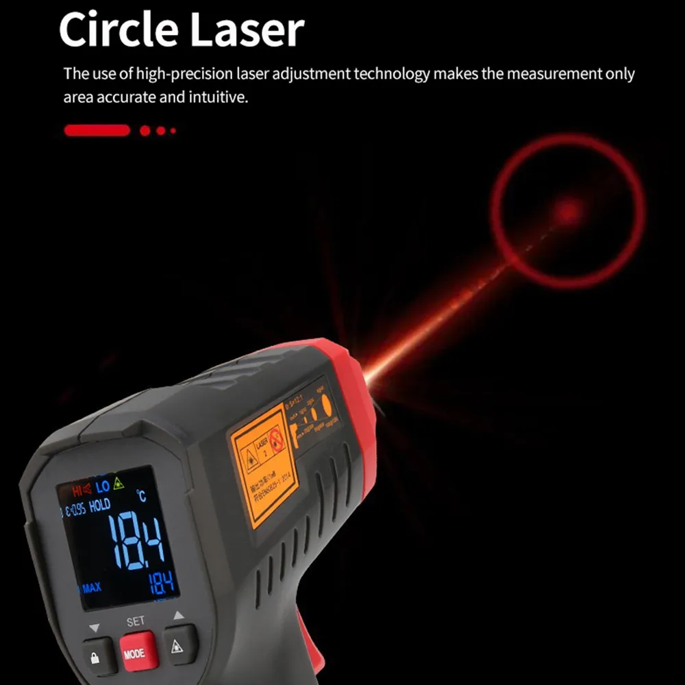 UNI-T UT306S UT306C Digital Th - огляд і ціна Industrial Laser Thermometer Gun