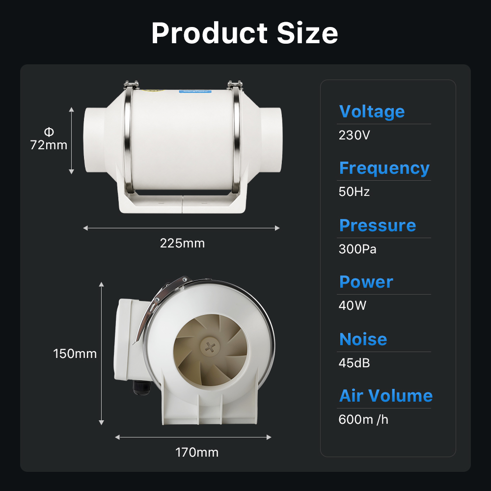 Cloudray Exhaust Fan Inline Du - огляд і ціна Industrial Handheld Laser