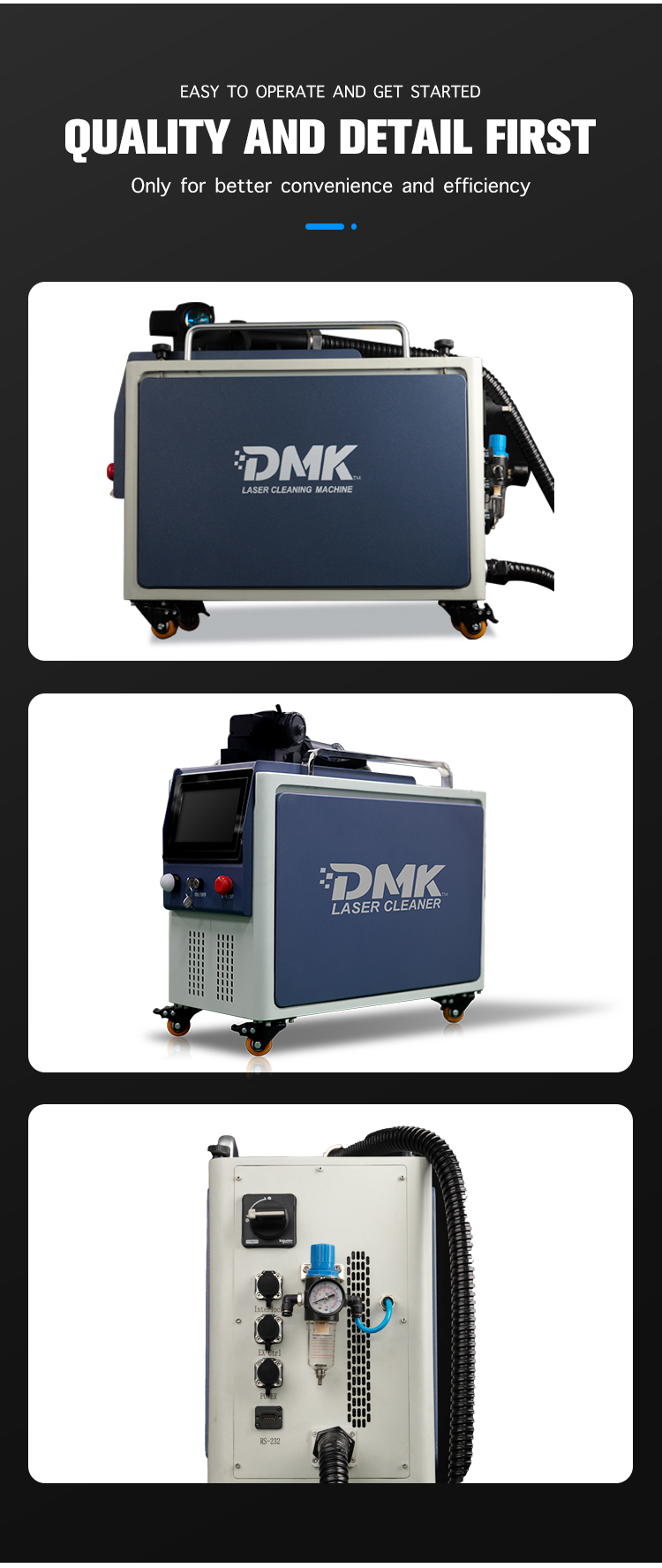 DMK 100W 200W 300w Pulse Laser - огляд і ціна Industrial Laser Paint Removal