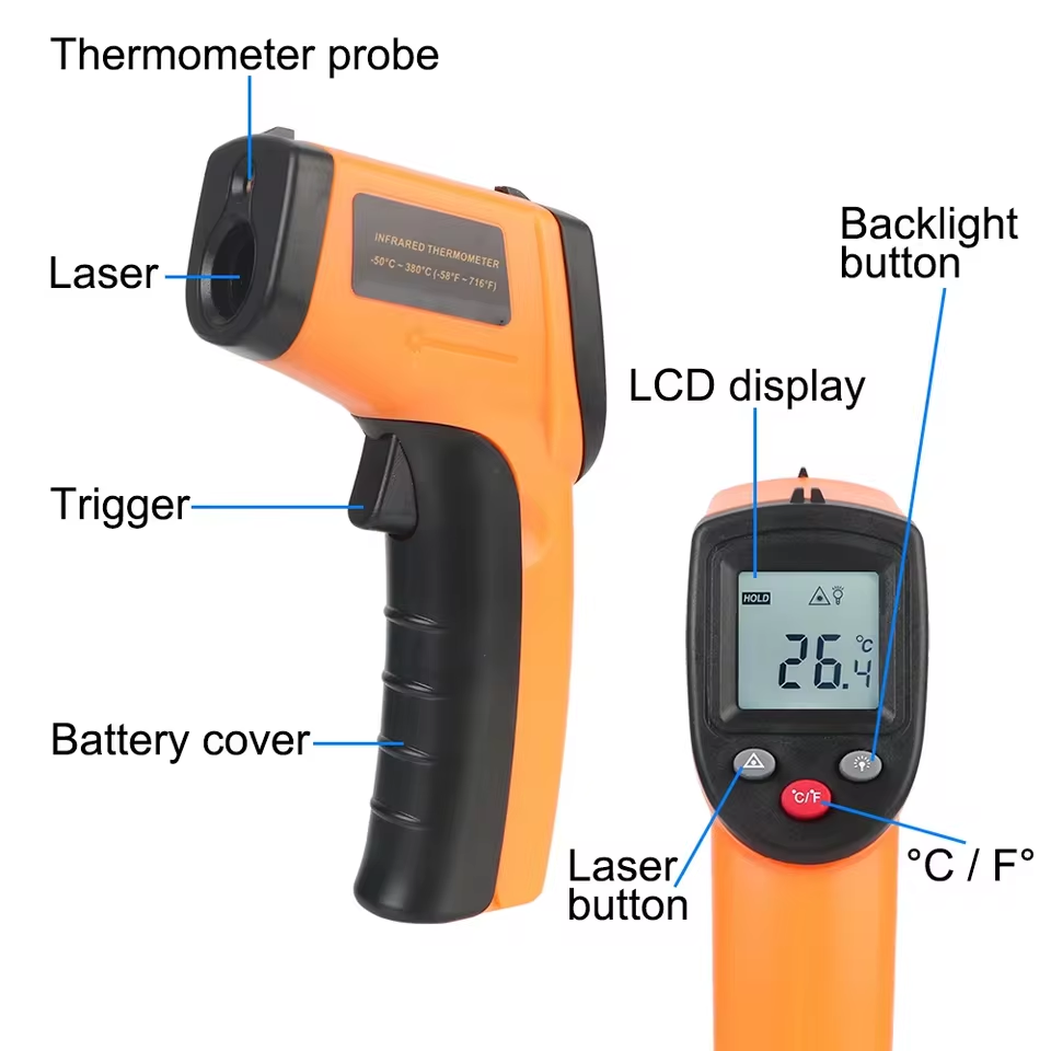 New T600 T600A Digital Infrare - огляд і ціна Industrial Laser Thermometer Gun
