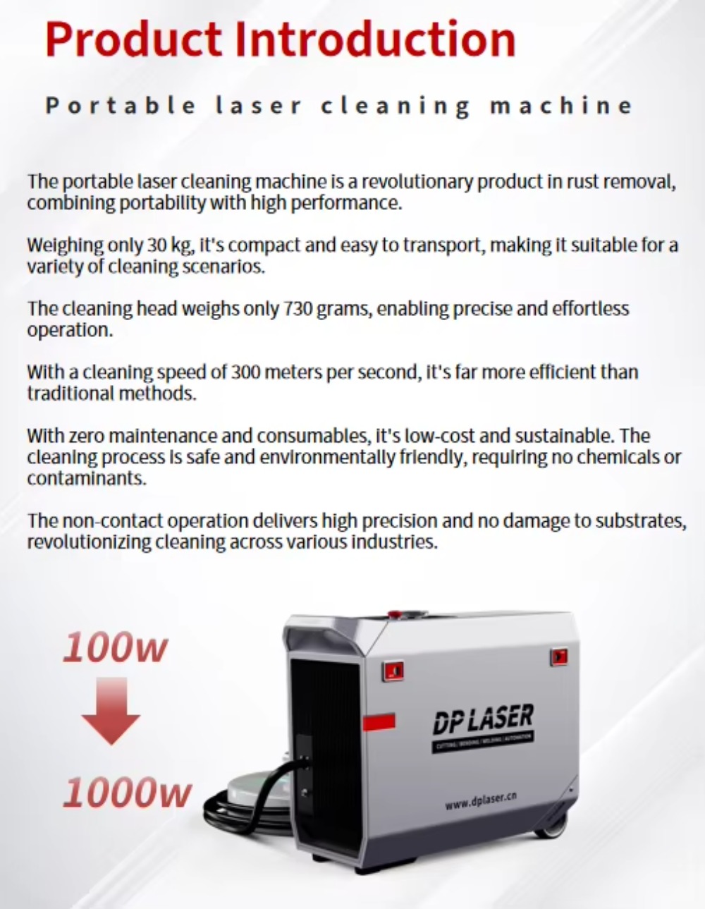 Industrial Portable Laser Clea - огляд і ціна Industrial Laser Paint Removal