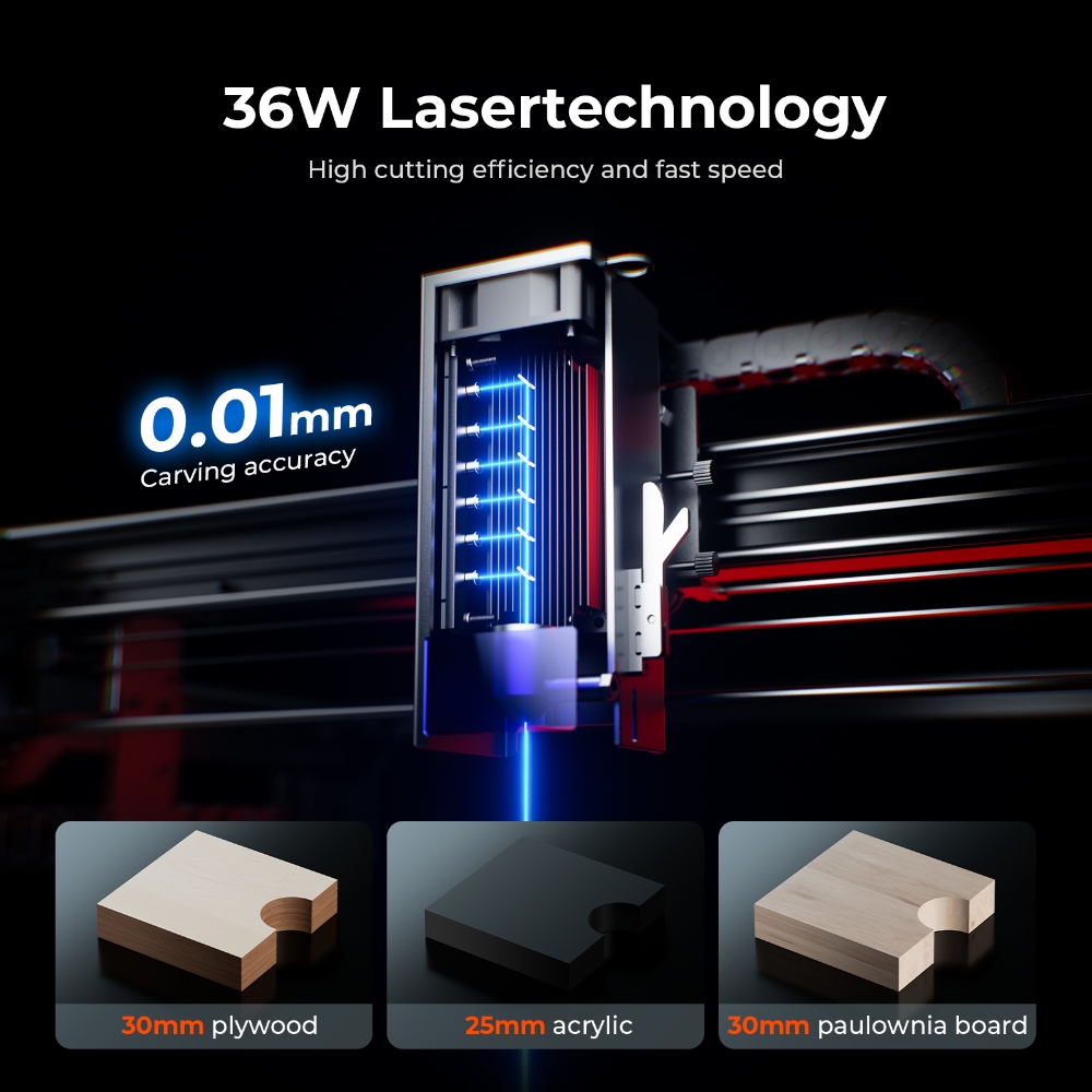 ACMER S2 PRO 36W/48W Laser Eng - огляд і ціна Laser Engraving Software