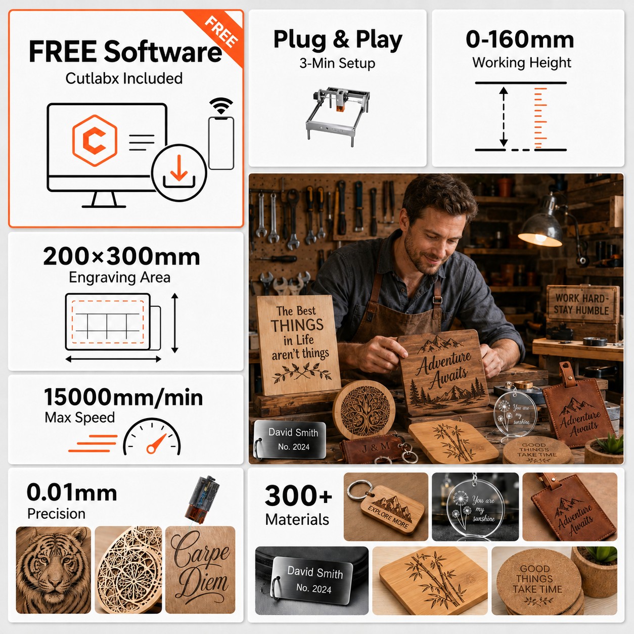 Carverall K15PRO 10W Diode Las - огляд і ціна Laser Engraving Software