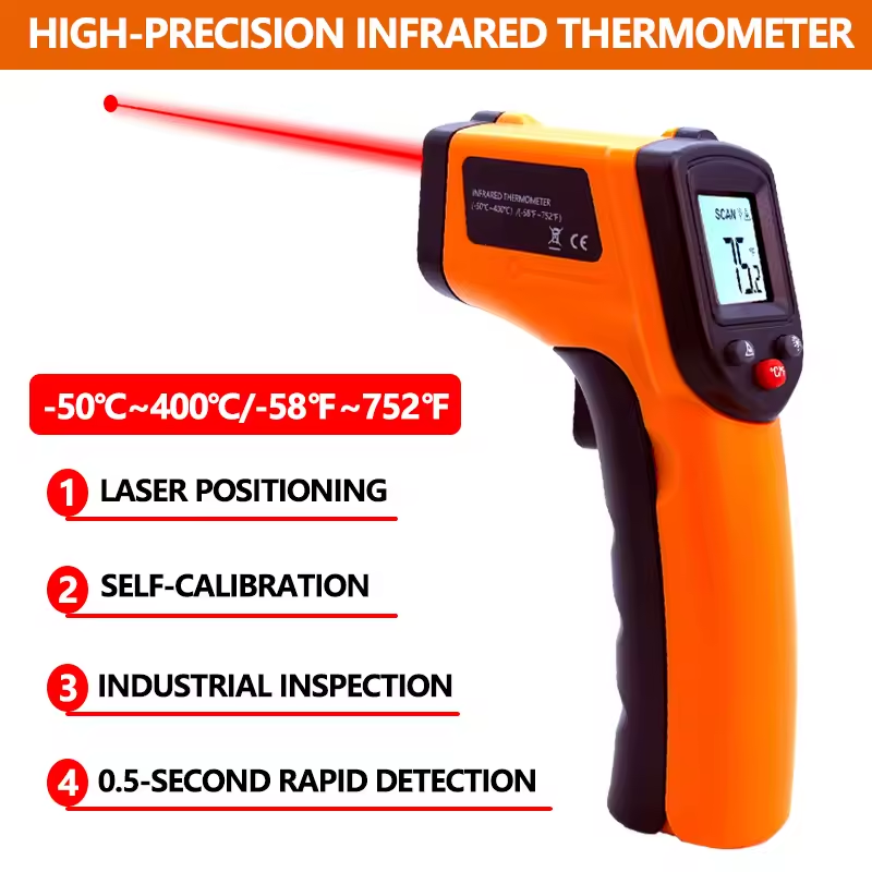 Handheld Infrared Thermometer  - огляд і ціна Industrial Laser Thermometer Gun
