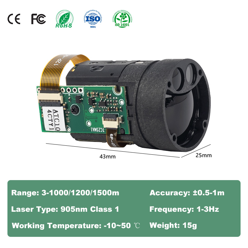 Light Weight 1000m Night Visio - огляд і ціна Industrial Laser Distance Measuring Device